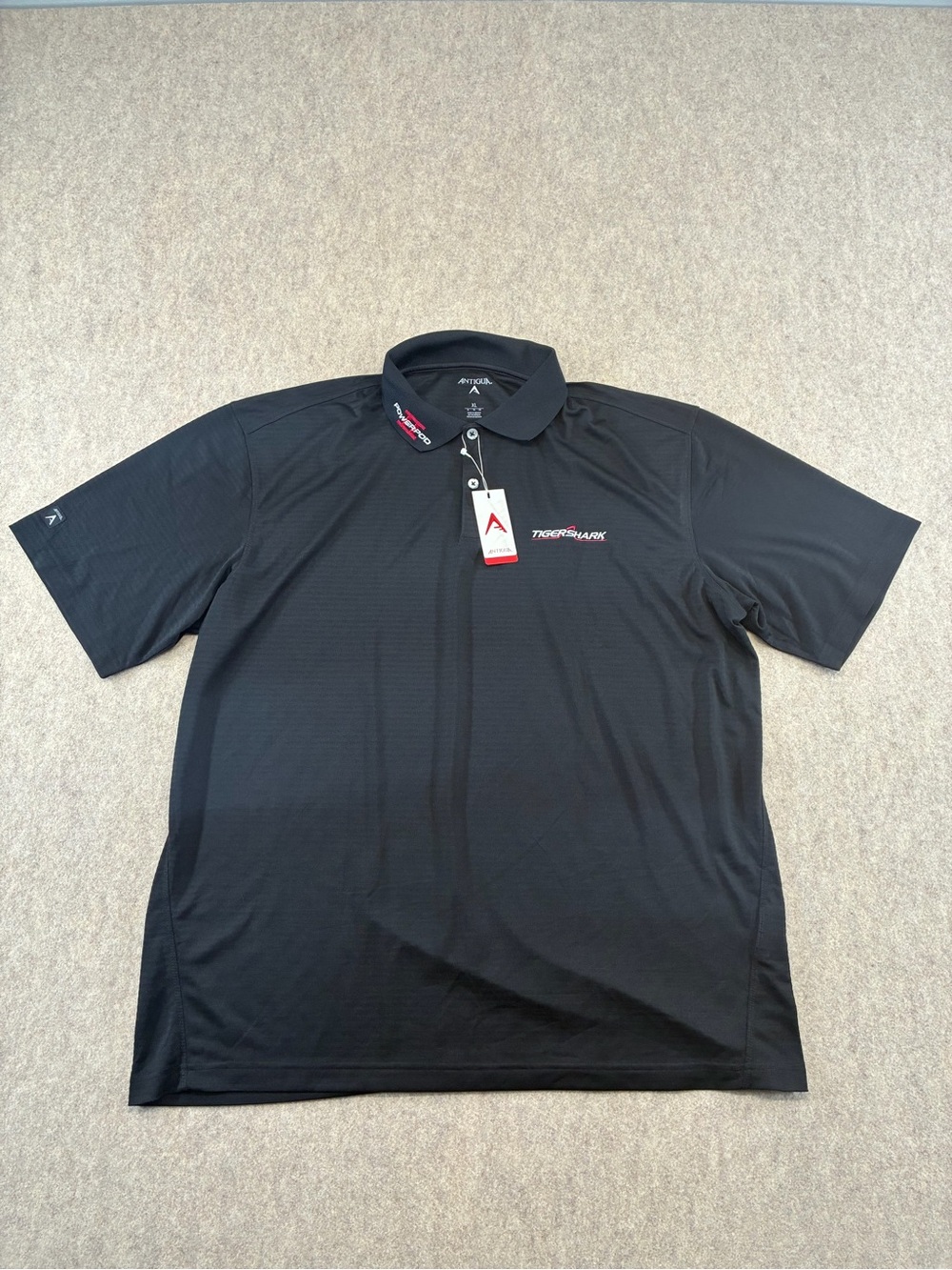 Antigua Men’s XL Black Performance Polo Shirt XL Short Sleeve Collared